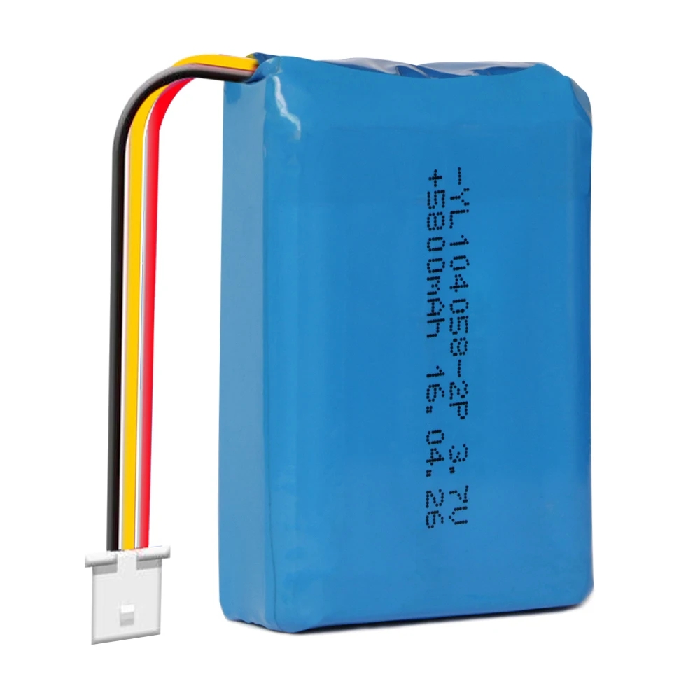 CE ROHS  rechargeable 104058 1S2P Lipo battery 5800mAh 3.7V  lithium polymer battery pack