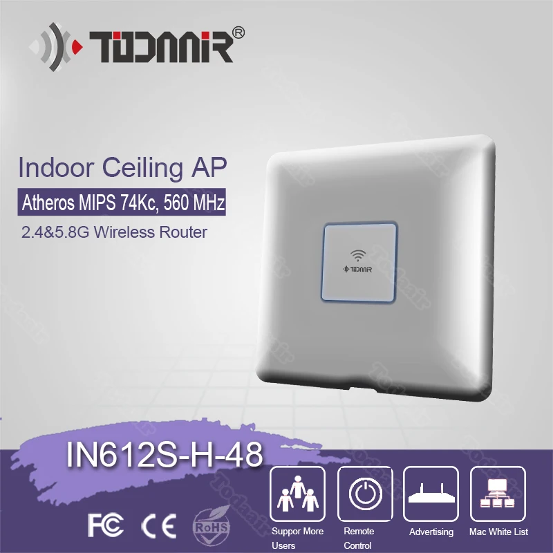 Todaair 2.4&5.8 GHz wireless router broadband internet indoor wireless ap celling access point
