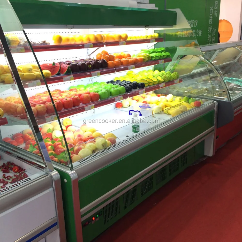 Front open type multideck supermarket display fridge for sale