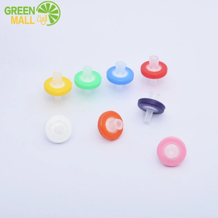 13/25/33mm 0.22/0.45 μm Nylon66 PES PTFE PVDF RC CA GF syringe filters