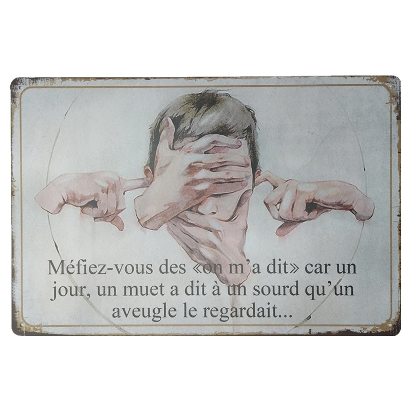 
High quality 20x30cm vintage retro tin signs metal tin for home wall decoration 