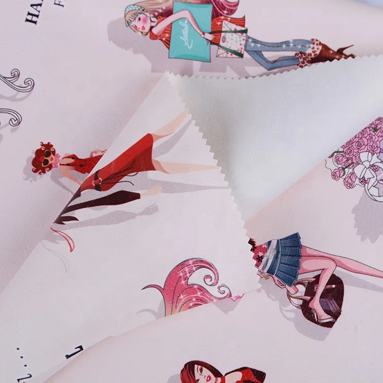  2019 г. Shaoxing оптовая продажа водонепроницаемая модная женская ткань из искусственной кожи с принтом и ПВХ покрытием 100% полиэстер