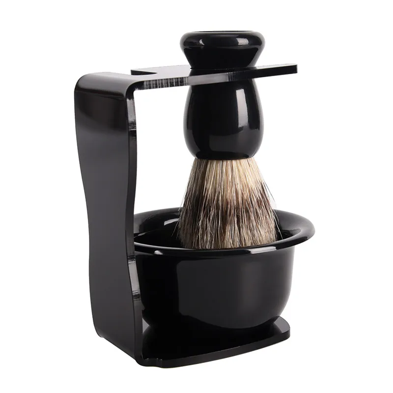 Razor Acrylic Stand Soap Bowl Shaving Brush Best Shaving Accessory Set