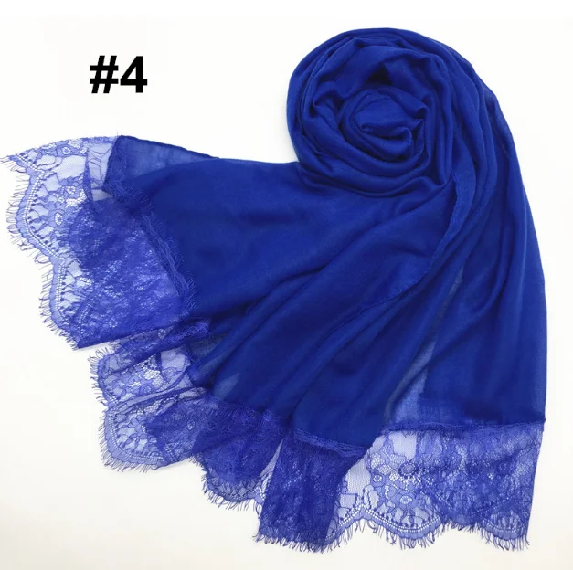 ZP Malaysia lace arab cotton tartan lace hijab muslim scarf abaya