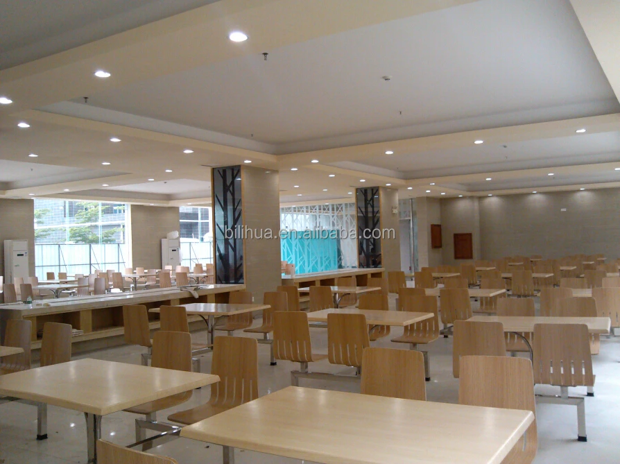 Cafeteria Table  Canteen restaurant furniture  Food Court Table werzalit table top