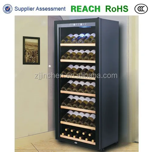
display glass swing door for wine chiller 