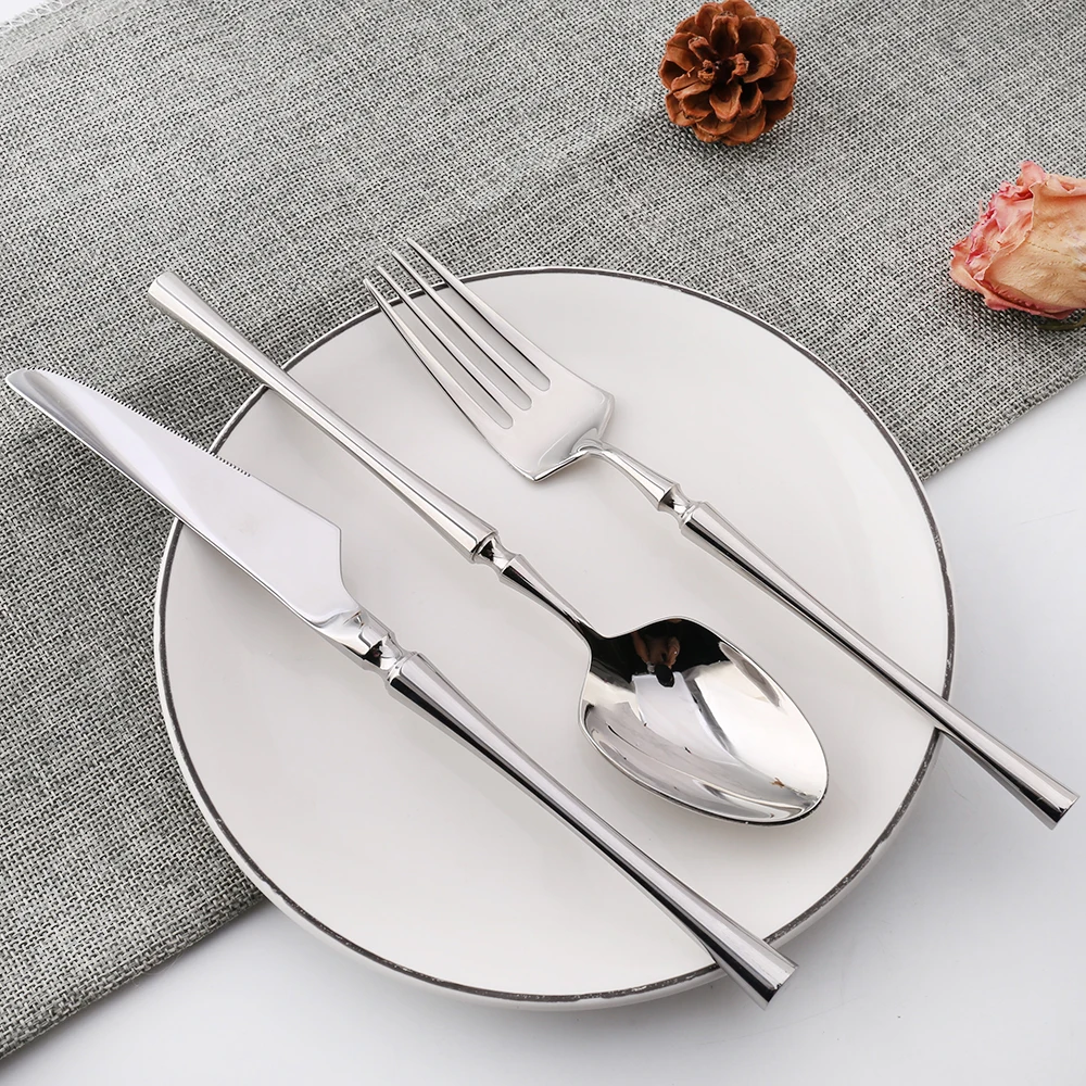 
Top Seller High Quality Rose Gold 18to10 Stainless Steel Cutlery Set for Wedding Gift 