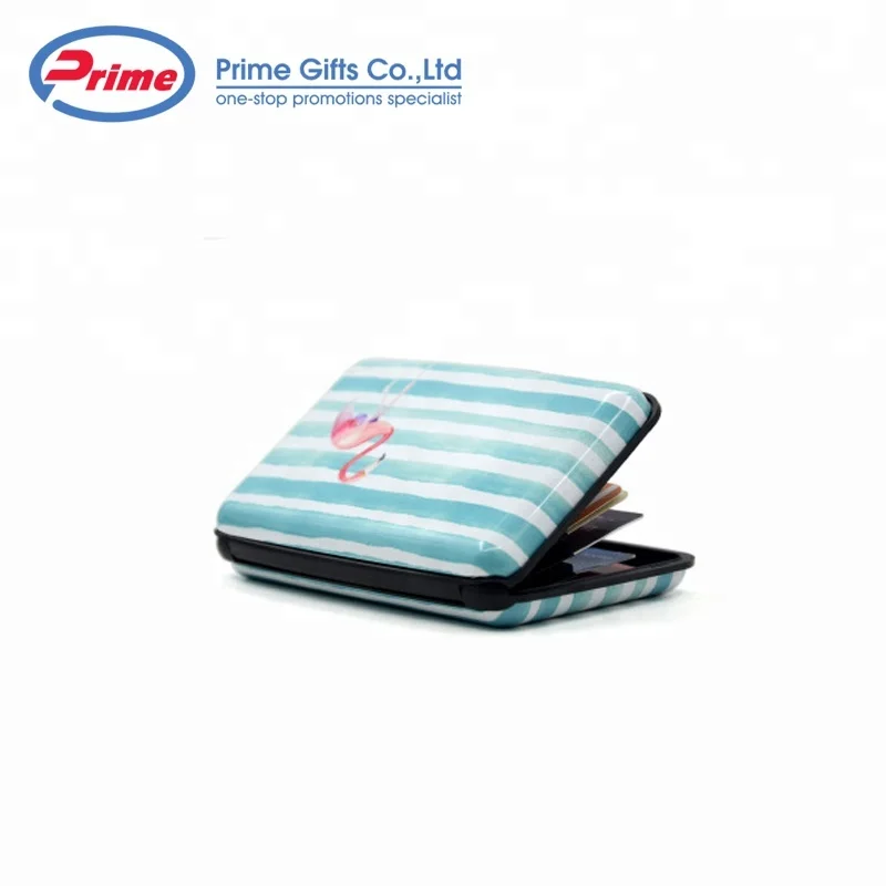 Wholesale Promotional Gifts Rfid Aluminum Card Holder Wallet with Custom Logo