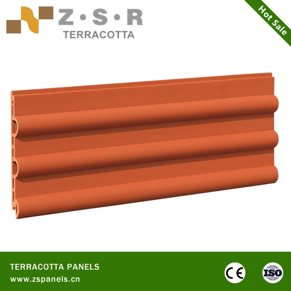 Terracotta wall covering tiles ,constructed terracotta wall plate tiles,terracotta facade panel for exterior
