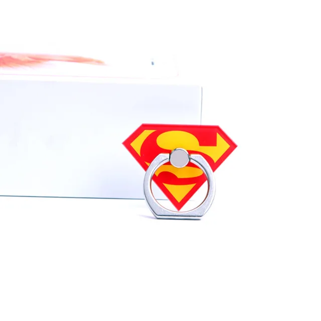 
mobile phone holder Stand Ring Cool Cartoon Superman Captain America Iron Man Holder 
