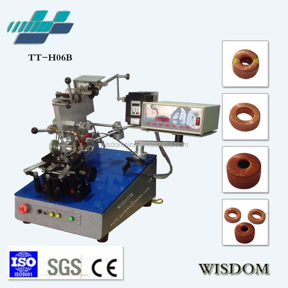 WISDOM TT-H06B High quality automatic Toroidal inductor coil winding machine  toroidal transformer winding machine inductor