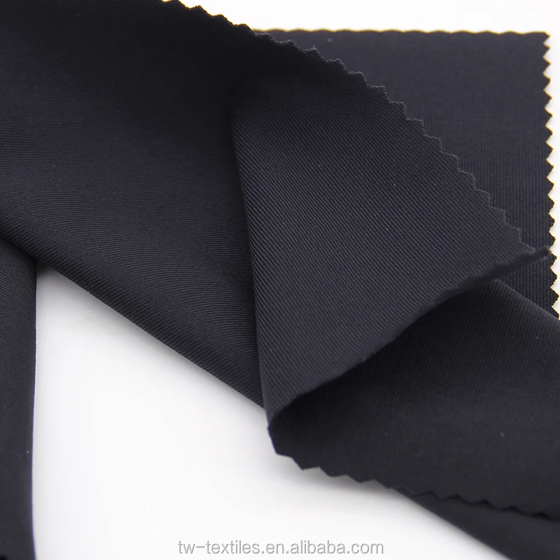 
Full Dull Black Polyamide Elastane Sweat fabric 86% Nylon 14% Spandex for Yoga Garments 
