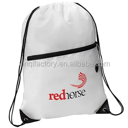 
210D heavy duty earphone polyester drawstring bag 