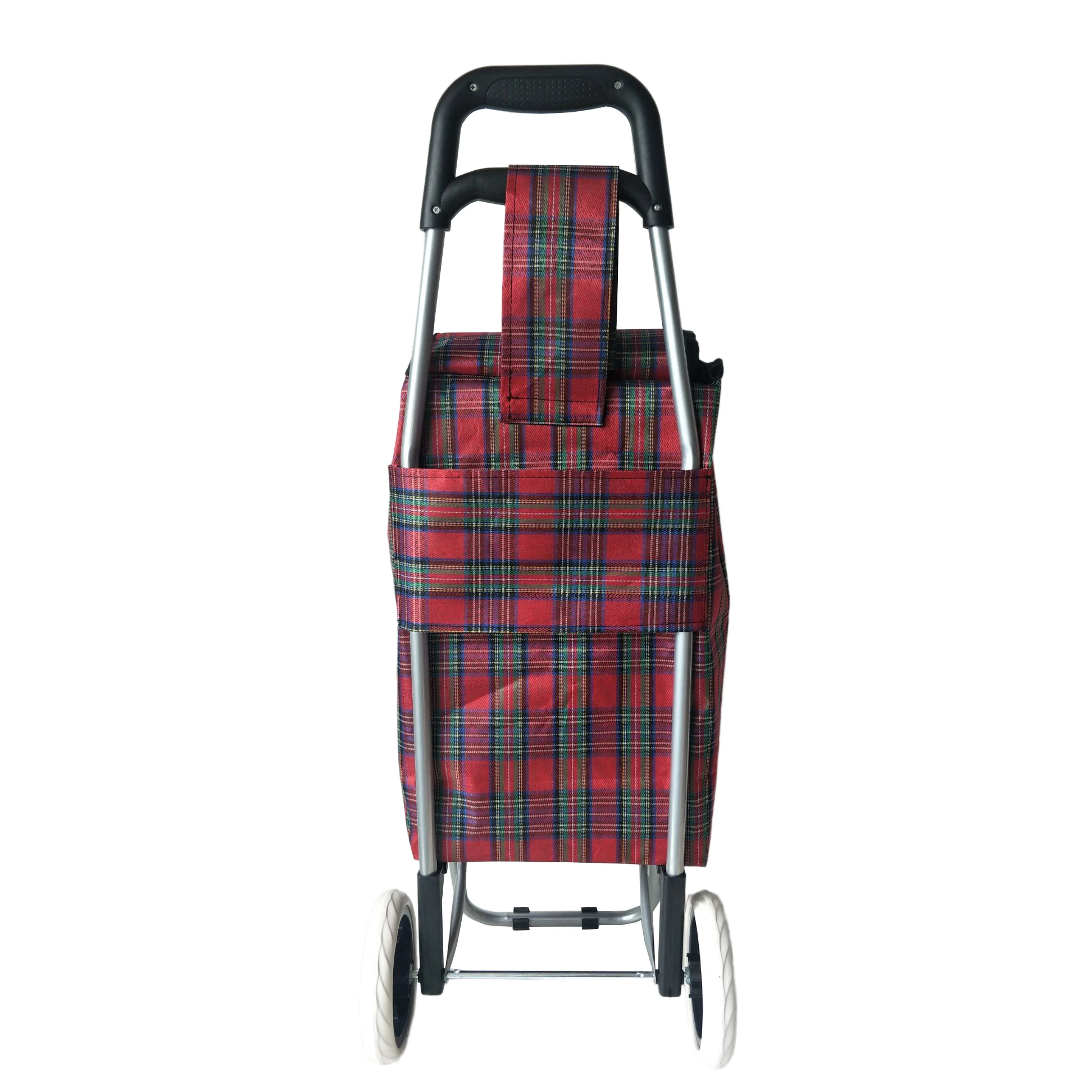 Promotional gift metal folding shopping trolley cart