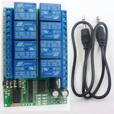 AD22A08 DC 12 В 8 каналов DTMF Реле DTMF MT8870 декодер телефонный пульт дистанционного управления