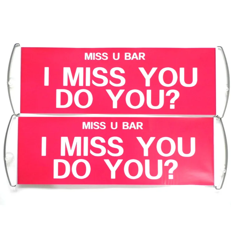 Customized high-quality printed scroll hand advertising banner