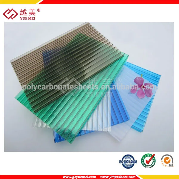 Uv polycarbonate hollow sheet twin wall panels roof canopy twinwall plastic