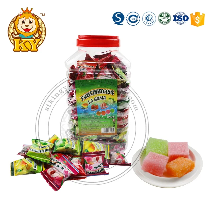 Центральное заполнение шоколадного вкуса тофриски конфеты Молоко жевательные мягкие