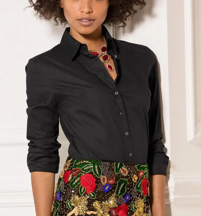 Newest clothing western hotsale office shirt long sleeve fashion ladies blouse