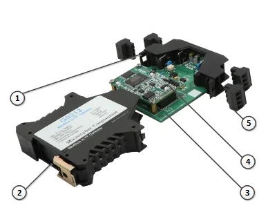  G0313 MODBUS RTU к FF DIN рейку монтажный