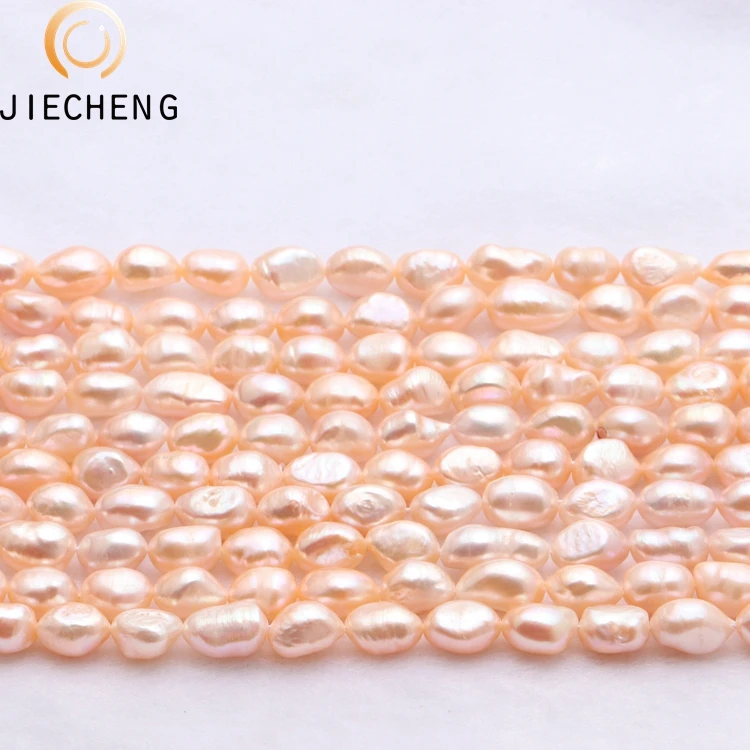 AA+  8-9mm irregular freshwater pearl strand natural zhuji wholesale cultured pearls for sale