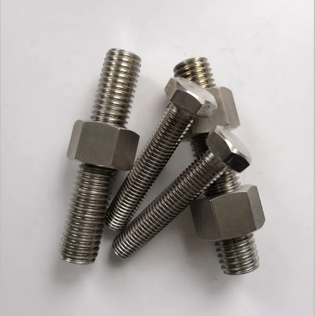 
Stud bolt c/w 2 nuts with material 904L N08904 1.4539 used in oil and gas industry 