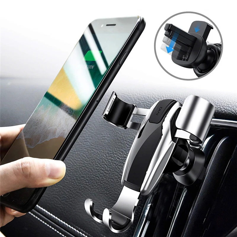 OEM Universal Phone Holder Car Air Vent Cell Phone Holder Mount Stand in Car Auto-Clamping Holder For iPhone