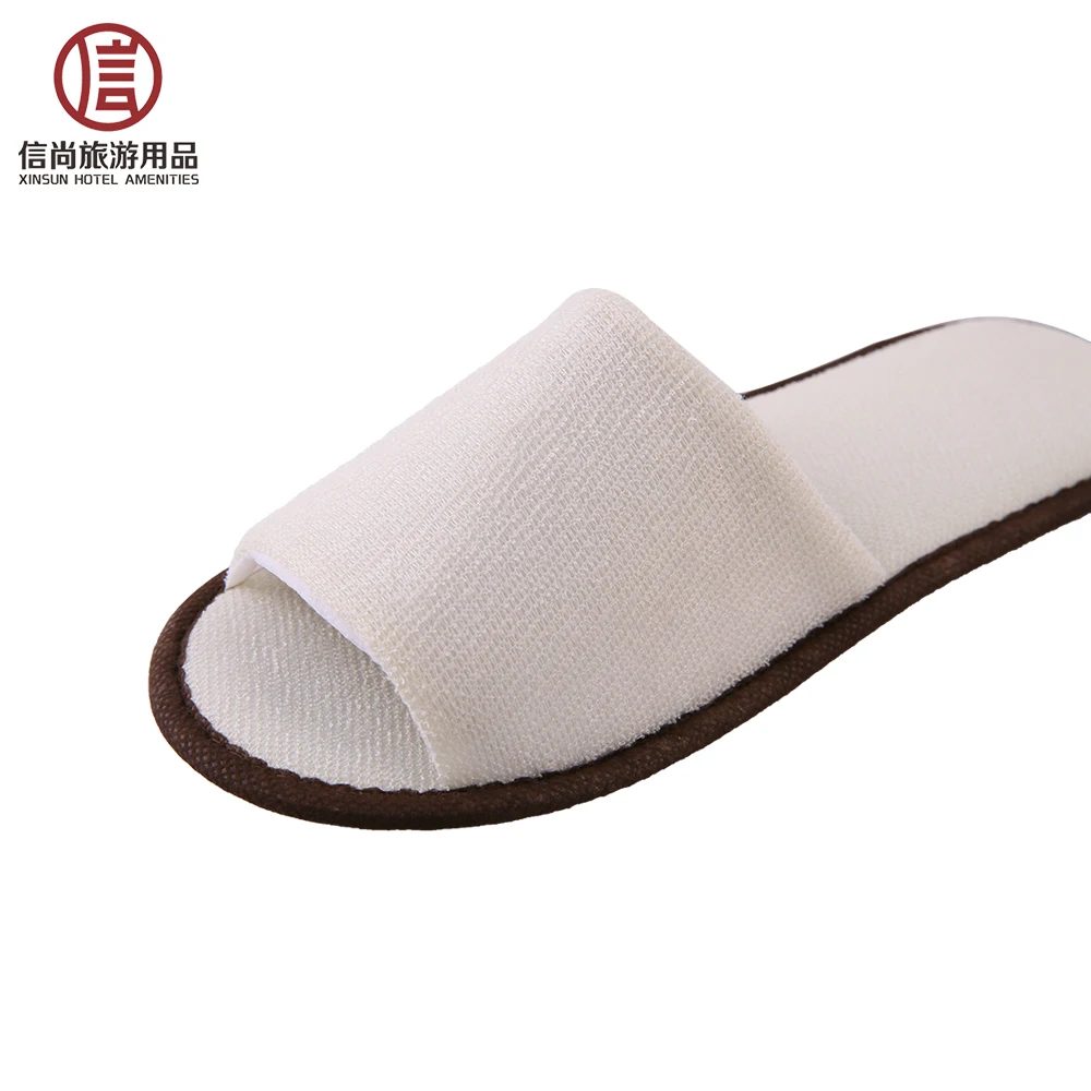 Hot sale wholesale slippers airline cotton terry disposable hotel slipper