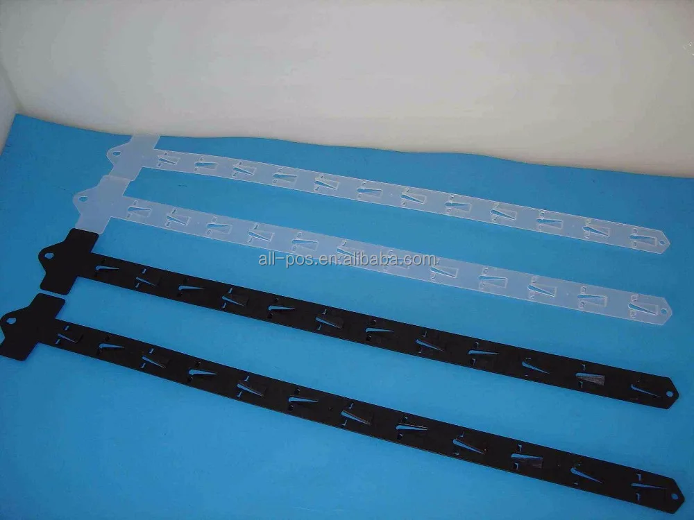 
plastic hanging clip strip for retail 