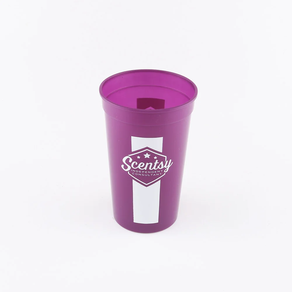 Новый дизайн, практичные прозрачные пластиковые стадионные чашки без бисфенола А, тонкие недорогие рекламные пластиковые пивные чашки, полипропиленовые чашки