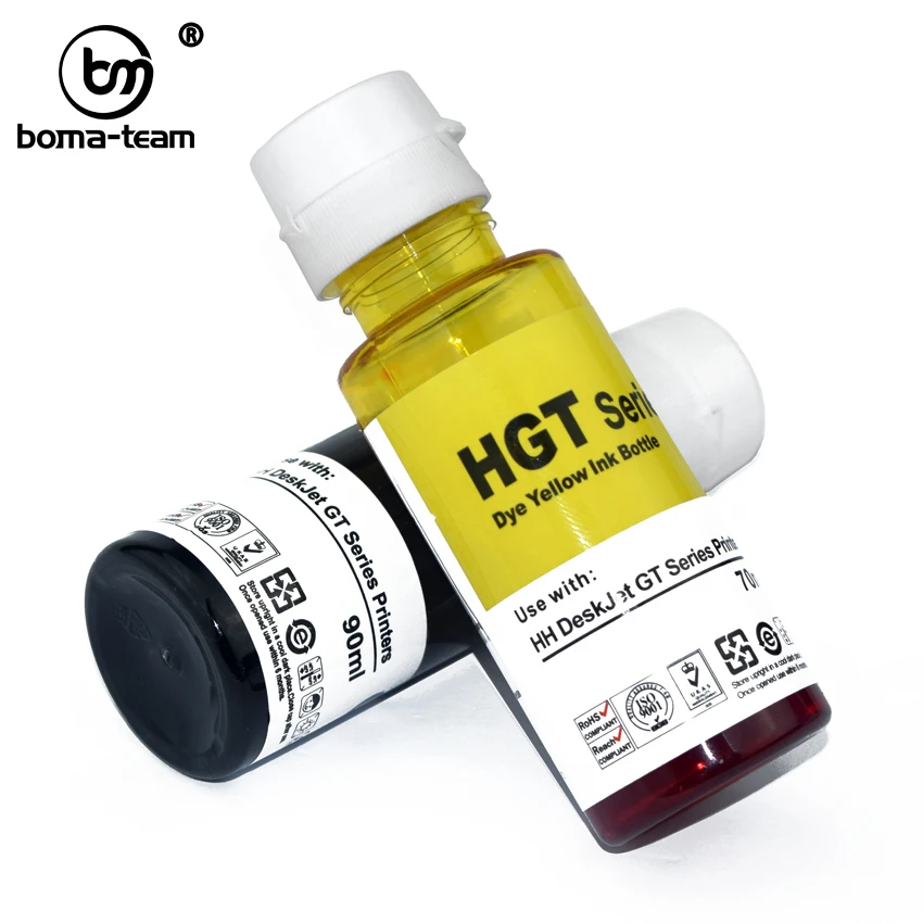 Replacement Refillable Dye Ink Kit For HP GT51 GT52 GT5810 GT5820 5810 5820 Deskjet Printer Ink