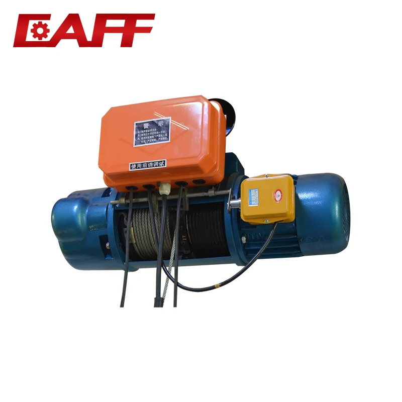 220V Mini Electric Hoist Winch/Cable Hoist with Electric Trolley