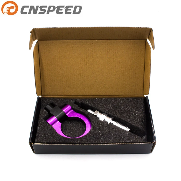 
CNSPEED Universal European Sporty Racing Style Tow Hook Front Rear for European Cars Trailer Towing Bars 