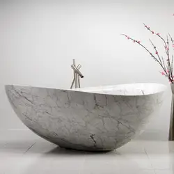 2019China stone freestanding solid granite marble bathtub prices
