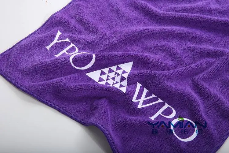 Microfiber printed sport sweat custom gym towels