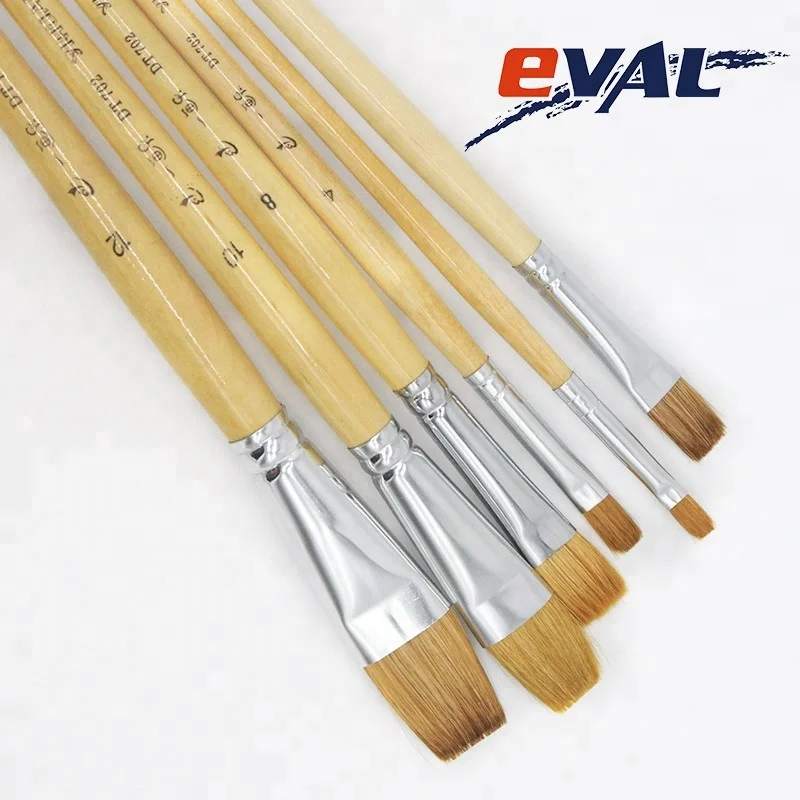 High Quality Camel Hair Artist Painting Brush Oil Paint Brush