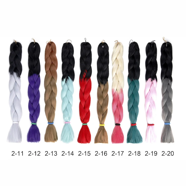 Bestselling african style hair bulk ombre braiding hair