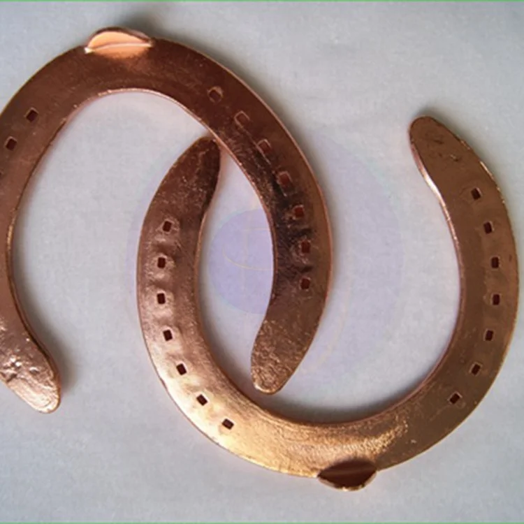 Chinese factory direct selling farrier products of wholesale the copper color horseshoe