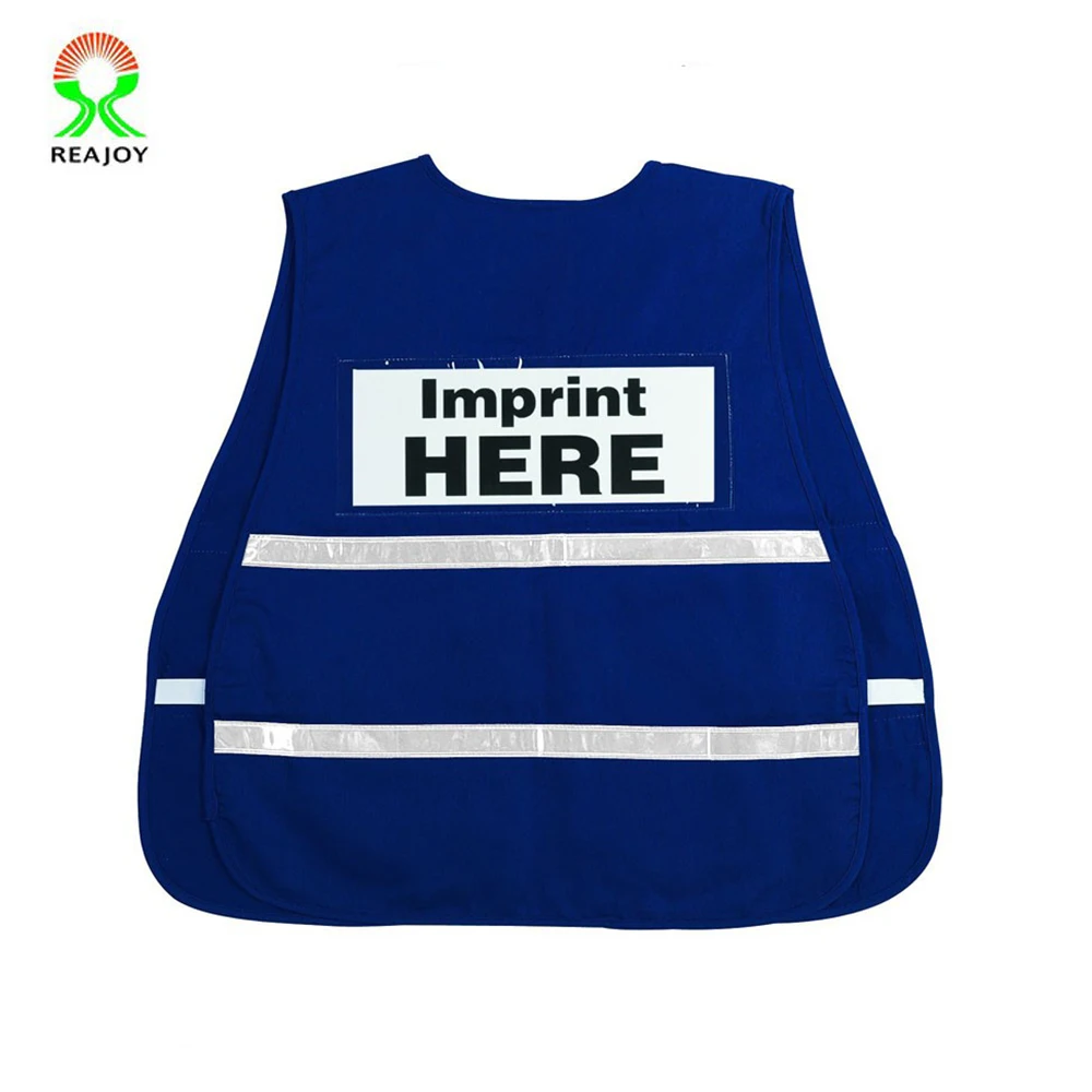 Incident Command Polyester/Cotton Blue Safety Vest
