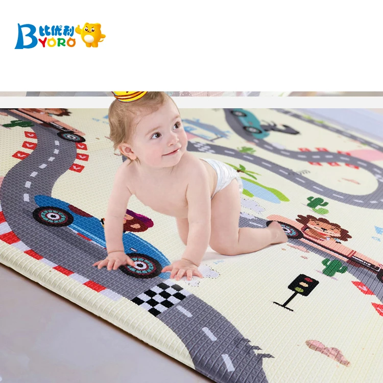 Odorless durable PU soft foam mat for kids Dining table baby Playmat
