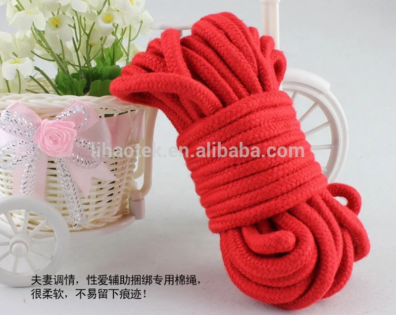 
Bondage BDSM Kit 100% Cotton 5/10 Meter Red Black Purple Pink Sex Rope for Sale 