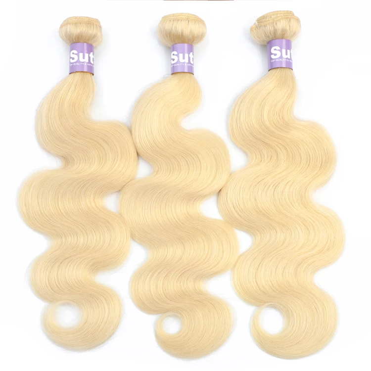 
Wholesale Virgin Hair Vendors 10A Chinese Hair Weaving 100 Human Virgin 613 Blonde Hair Bundles body wave with closure frontal 