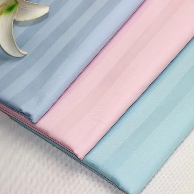 
Wholesale cheap 100% cotton satin stripe bed sheets 