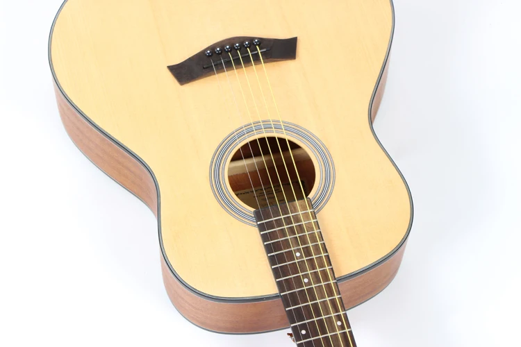 36 inch Chinese Wholesale Travel Acoustic Guitar With Natural Color