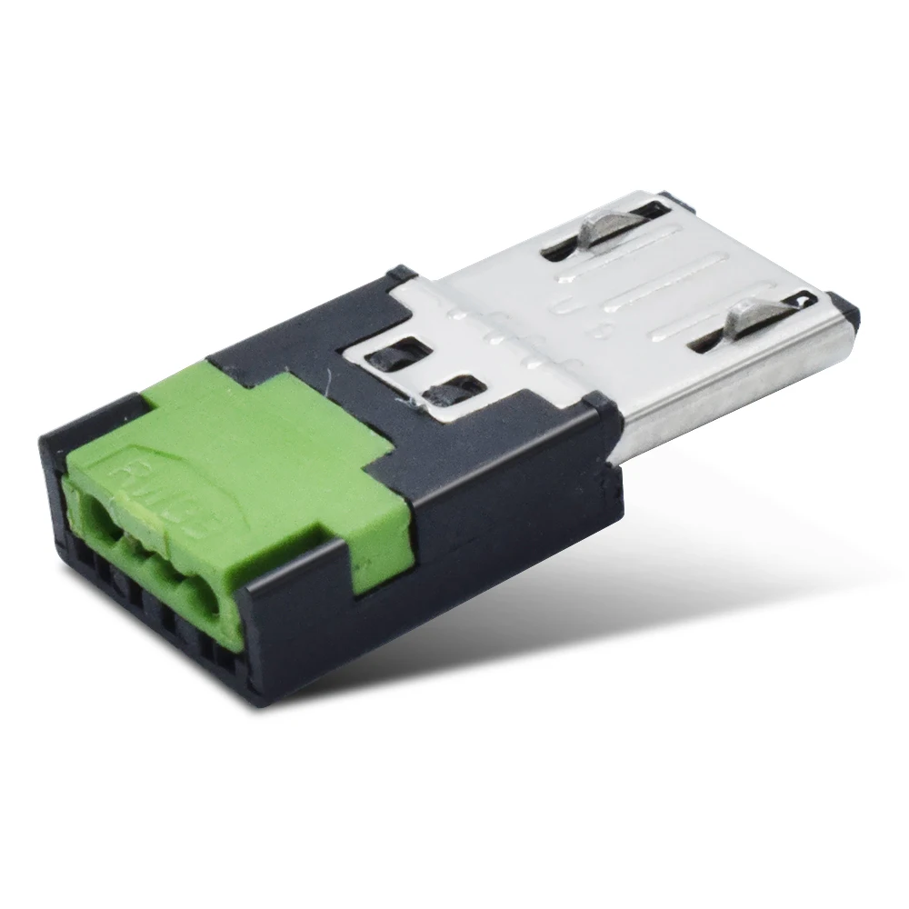 Заводской USB A Микро обжимной СОЕДИНИТЕЛЬ НАБОР PCB штекер с USB корпусом