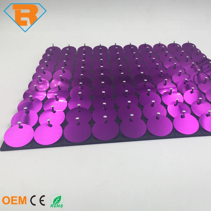 Цветная яркая фиолетовая Мерцающая панель с блестками для помещений