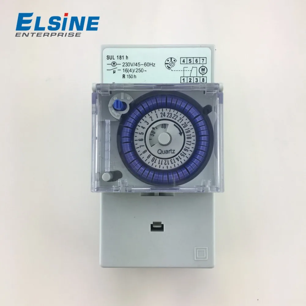 SUL161h 30 минут шум Железнодорожный дневной 24 часа механический таймер Выключатель с часовым механизмом