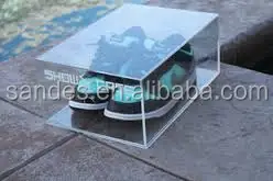 Лидер продаж прозрачная акриловая коробка для демонстрации обуви из перспекса