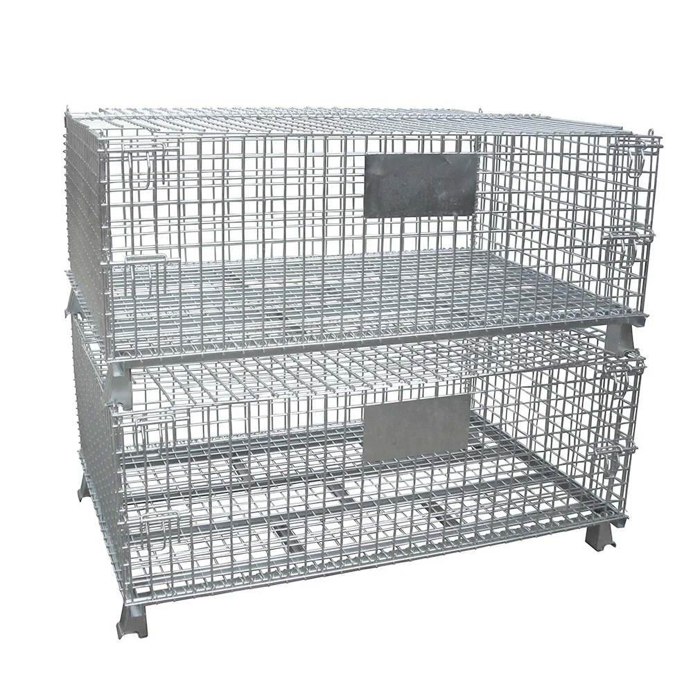 Steel box container/collapsible wire pallets/wire mesh india container