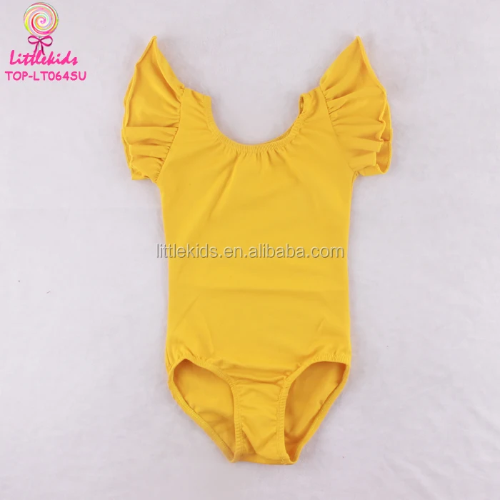 Baby Girl Leo Solid White Cotton Spandex Blend Gymnastic Leotard Kids Tank Ballet Leotards Wholesale